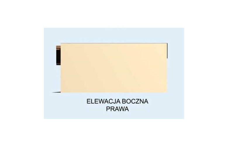 Projekt garażu G149 - elewacja 4