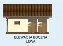 Elewacja projektu G150 budynek gospodarczy - 2