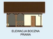 Elewacja projektu G150 budynek gospodarczy - 4