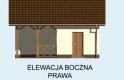 Projekt budynku gospodarczego G150 budynek gospodarczy - elewacja 4