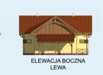 Elewacja projektu S9 stajnia dla koni - 4 boksy - 2