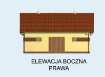 Elewacja projektu S9 stajnia dla koni - 4 boksy - 4