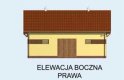 Projekt budynku gospodarczego S9 stajnia dla koni - 4 boksy - elewacja 4