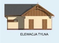 Elewacja projektu S8 stajnia dla koni - 4 boksy - 3