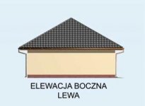 Elewacja projektu G146 garaż dwustanowiskowy z pomieszczeniem gospodarczym - 2