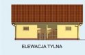 Projekt garażu G145 garaż dwustanowiskowy z pomieszczeniem gospodarczym i werandą - elewacja 3