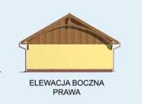 Elewacja projektu G145 garaż dwustanowiskowy z pomieszczeniem gospodarczym i werandą - 4