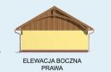 Projekt garażu G145 garaż dwustanowiskowy z pomieszczeniem gospodarczym i werandą - elewacja 4