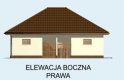 Projekt garażu G144 garaż dwustanowiskowy z pomieszczeniem gospodarczym - elewacja 4