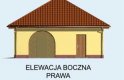 Projekt garażu G142 - elewacja 4