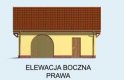 Projekt garażu G141 - elewacja 4