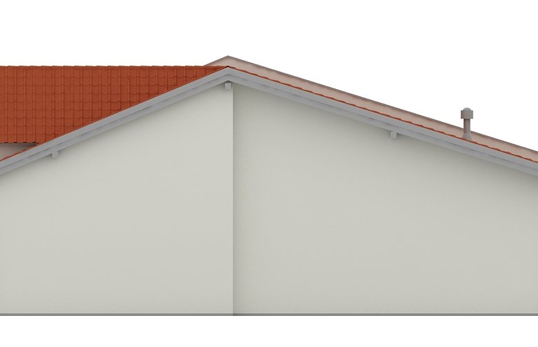 Projekt domu energooszczędnego G116 - Budynek garażowy - elewacja 3