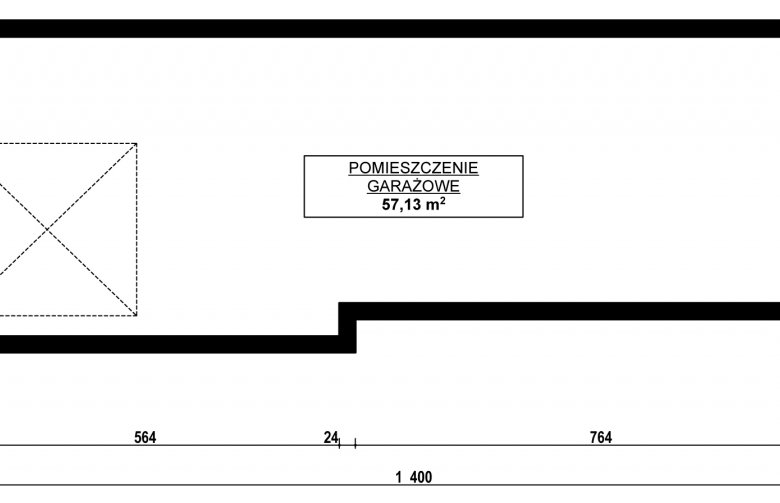 Projekt domu energooszczędnego G116 - Budynek garażowy - 