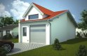 Projekt domu energooszczędnego G116 - Budynek garażowy - wizualizacja 0
