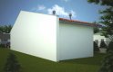 Projekt domu energooszczędnego G116 - Budynek garażowy - wizualizacja 1