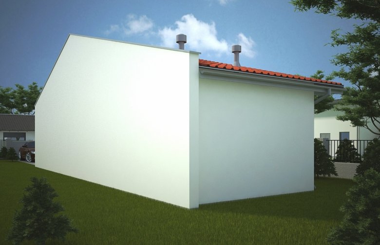 Projekt domu energooszczędnego G116 - Budynek garażowy