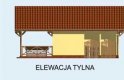 Projekt budynku gospodarczego G139 - elewacja 3