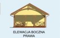 Projekt budynku gospodarczego G139 - elewacja 4