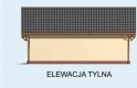 Projekt garażu G133 garaż dwustanowiskowy z pomieszczeniem gospodarczym - elewacja 3