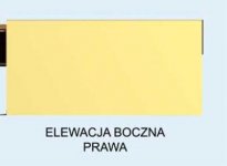 Elewacja projektu G132 garaż dwustanowiskowy z pomieszczeniem gospodarczym - 4