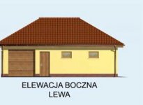 Elewacja projektu G131 garaż dwustanowiskowy z pomieszczeniem gospodarczym - 2