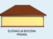 Elewacja projektu G131 garaż dwustanowiskowy z pomieszczeniem gospodarczym - 4