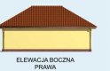 Projekt garażu G131 garaż dwustanowiskowy z pomieszczeniem gospodarczym - elewacja 4