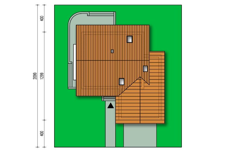 Projekt domu wolnostojącego Karmelia II   - Usytuowanie