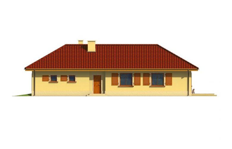 Projekt domu dwurodzinnego Miranda  - elewacja 3