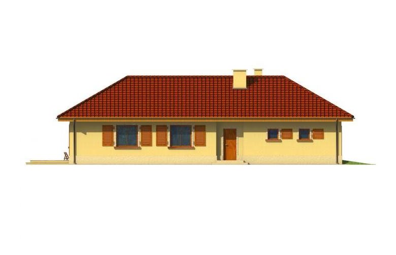 Projekt domu dwurodzinnego Miranda  - elewacja 3