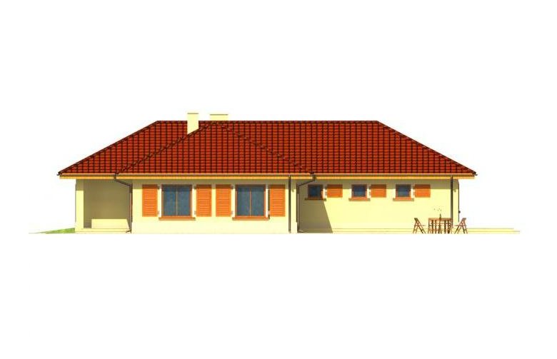 Projekt domu dwurodzinnego Miranda  - elewacja 4