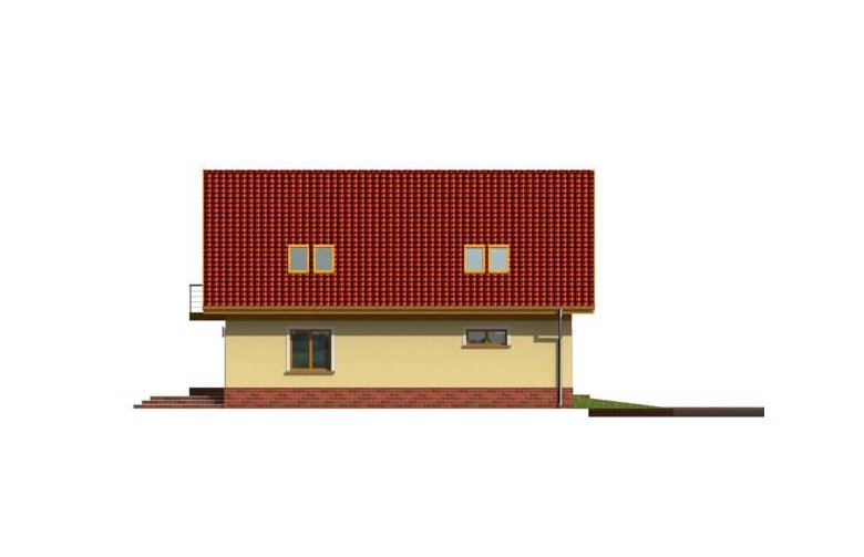 Projekt domu wolnostojącego Promyk  - elewacja 3