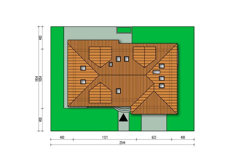 Projekt domu wolnostojącego Sadyba  - Usytuowanie