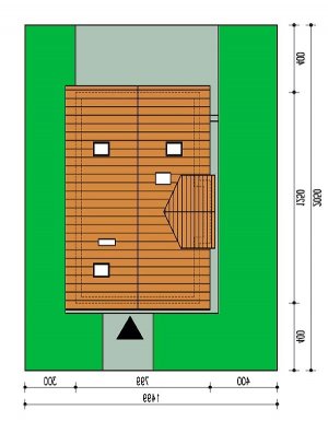 Usytuowanie budynku Filemon  w wersji lustrzanej