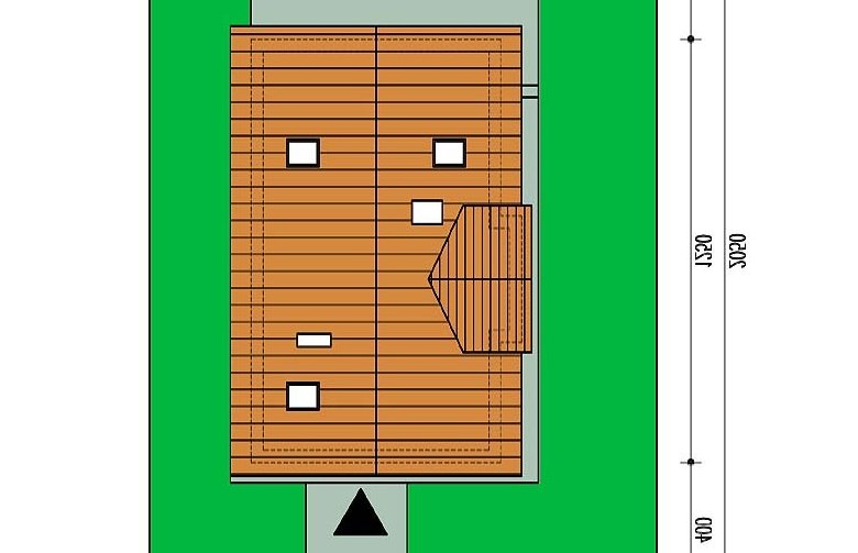 Projekt domu wolnostojącego Filemon  - Usytuowanie - wersja lustrzana