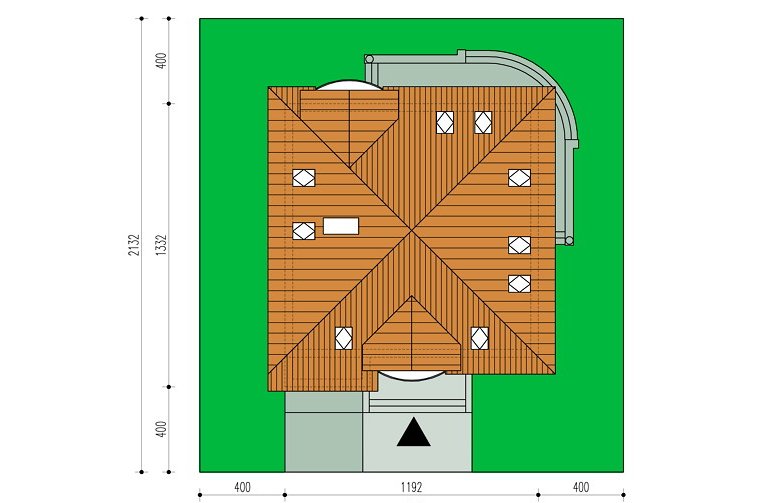 Projekt domu wolnostojącego Arkadia  - Usytuowanie