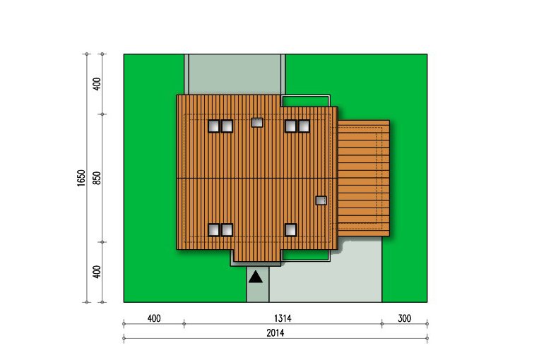 Projekt domu wolnostojącego Mona z garażem  - Usytuowanie