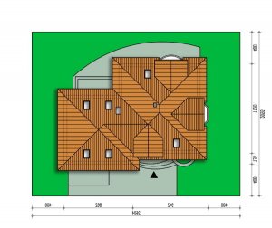 Usytuowanie budynku Magnolia II  w wersji lustrzanej