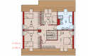 Projekt domu jednorodzinnego Alba G1 - poddasze