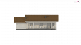 Elewacja projektu Z340 - 3 - wersja lustrzana