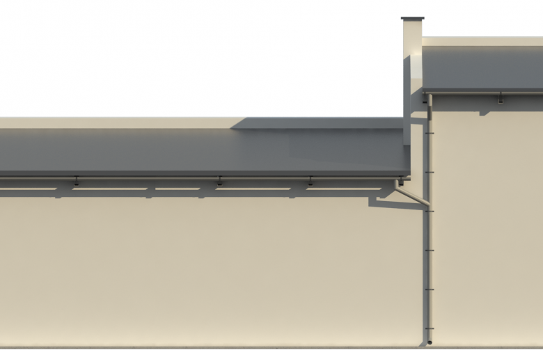 Projekt domu energooszczędnego G173 - Budynek garażowo-gospodarczy  - elewacja 3