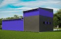Projekt domu energooszczędnego G173 - Budynek garażowo-gospodarczy  - wizualizacja 1