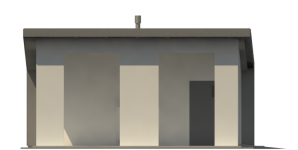 Elewacja projektu G189 - Budynek garażowy - 2