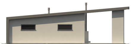 Elewacja projektu G189 - Budynek garażowy - 3