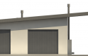 Projekt domu energooszczędnego G189 - Budynek garażowy - elewacja 1