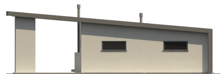 Elewacja projektu G189 - Budynek garażowy - 3 - wersja lustrzana