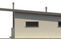 Projekt domu energooszczędnego G189 - Budynek garażowy - elewacja 3
