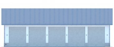 Elewacja projektu G210 - Budynek garazowy - 1