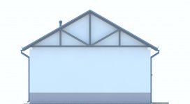 Elewacja projektu G210 - Budynek garazowy - 2 - wersja lustrzana