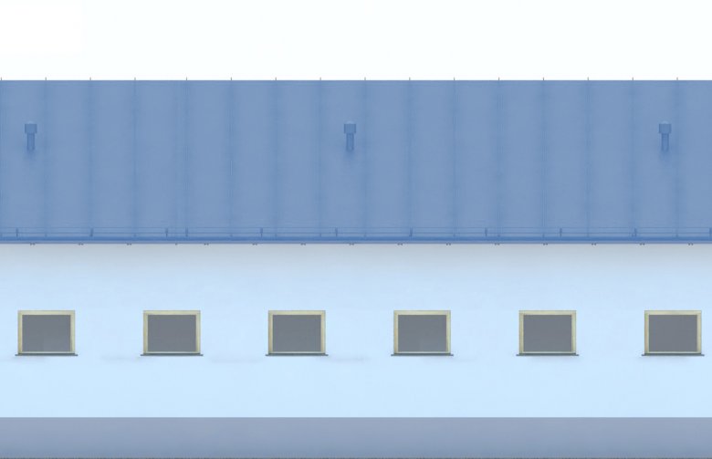 Projekt domu energooszczędnego G210 - Budynek garazowy - elewacja 3
